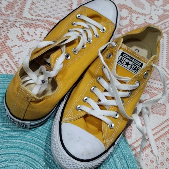 CONVERSE SUNNY MUSTARD 💛 YELLOW SZ 11W / 9M SNEAKERS... - Picture 7 of 9